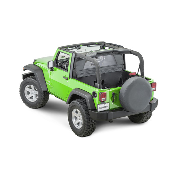 MasterTop Zip Down Windstopper MasterTop 14400335 Zip Down Windstopper for 07-18 Jeep Wrangler JK