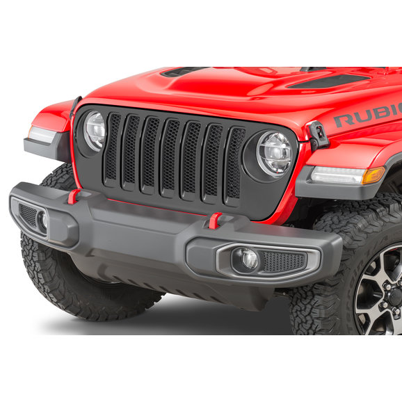 Mopar Satin Black Grille Mopar 82215114 Satin Black Grille for 18-21 Jeep Wrangler JL