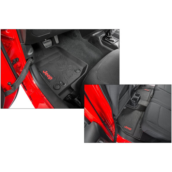 Mopar All-Weather Front & Rear Floor Liner Set Mopar  All-Weather Front & Rear Floor Liner Set for 18-25 Jeep Wrangler JL Unlimited