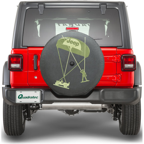 Mopar Willy's Logo Spare Tire Cover Mopar 82215432 Willy's Logo Spare Tire Cover for 18-21 Jeep Wrangler JL