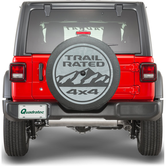 Mopar Trail Rated Spare Tire Cover Mopar 82215438 Trail Rated Spare Tire Cover for 18-19 Jeep Wrangler JL