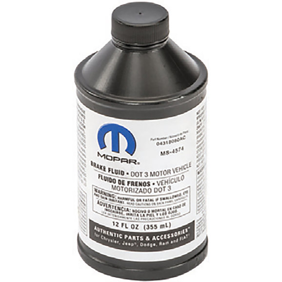Mopar Standard Brake Fluid Mopar 4318080AD Standard Brake Fluid for 07-19 Jeep Wrangler JK & JL and 2020 Gladiator JT