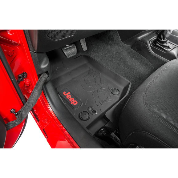 Mopar 82215202ad All Weather Front Rear Floor Liner Pair For 18