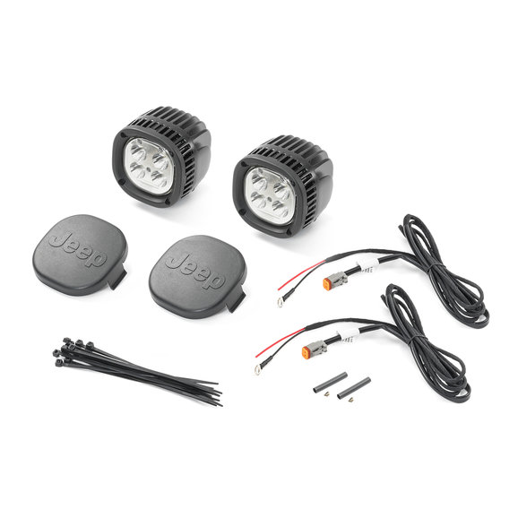 Mopar 5" LED Offroad Light Kit Mopar 82215385AC 5" LED Offroad Light Kit for 18-24 Jeep Wrangler JL & Gladiator JT