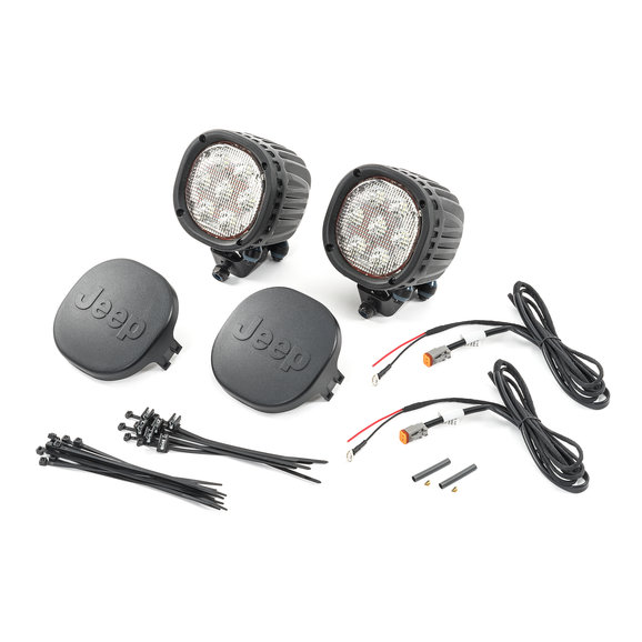 Mopar 7" LED Offroad Light Mopar 82215386 7" LED Offroad Light for 18-19 Jeep Wrangler JL & 2020 Gladiator JT