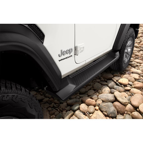 Mopar Production Style Side Steps Mopar 82215145AB Production Style Side Steps for 18-24 Jeep Wrangler JL 2 Door