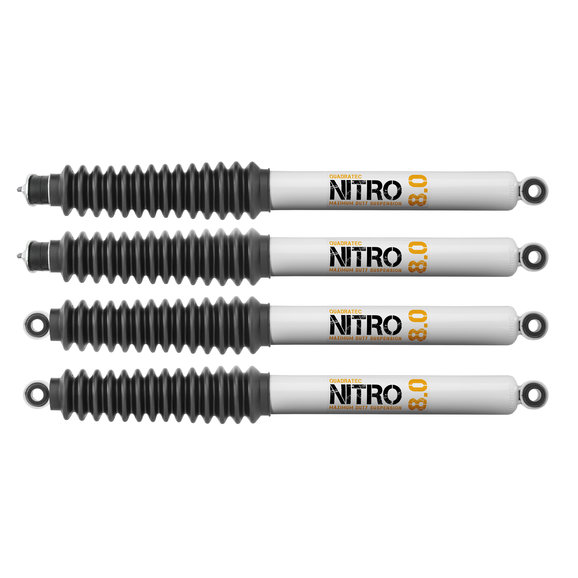 Quadratec Maximum Duty Nitro 8.0 Shock Kit Quadratec Maximum Duty Nitro 8.0 Shock Kit for 07-18 Jeep Wrangler JK