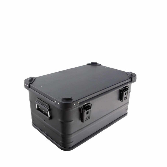 Overland Vehicle Systems Aluminum Storage Box Overland Vehicle Systems 30100201 Aluminum Storage Box 53QT in Black