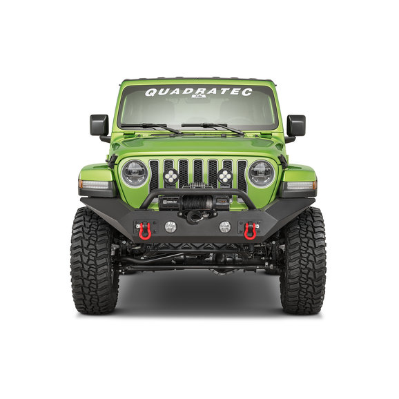 Rugged Ridge Spartan Front Bumper Over Rider Hoop Rugged Ridge 11548.44 Spartan Front Bumper Over Rider Hoop for 18-20 Jeep Wrangler JL and Gladiator JT with Spartan Front Bumper