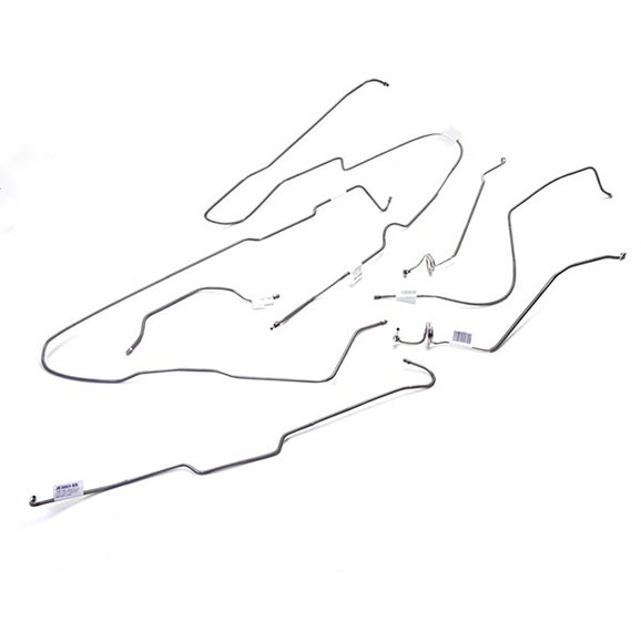 OMIX Steel Brake Line Set OMIX 16737.44 Steel Brake Line Set for 81-86 Jeep CJ-7 with Manual Drum Brakes