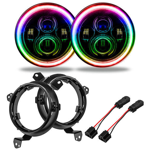 Oracle Lighting  7" High Powered Projector LED Headlight Pair for 18-20 Jeep Wrangler JL & Gladiator JT