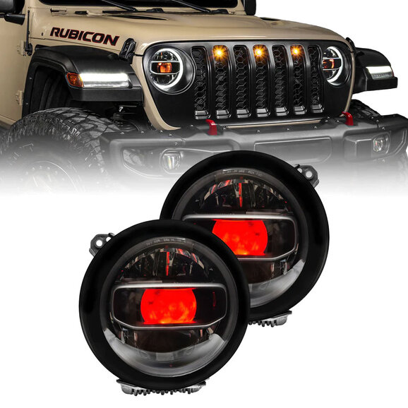 Oracle Lighting ColorSHIFT® Demon Eye Kit Oracle Lighting 4511-334 ColorSHIFT® Demon Eye Kit for 18-24 Jeep Wrangler JL