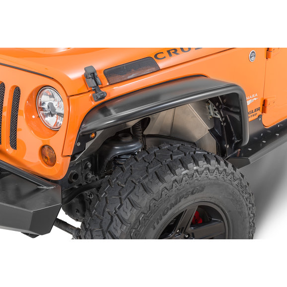 Poison Spyder Standard Width Steel Front Crusher Flares in SpyderShell Armor Coat Poison Spyder 17-03-030P1 Standard Width Steel Front Crusher Flares in SpyderShell Armor Coat for 07-18 Jeep Wrangler JK