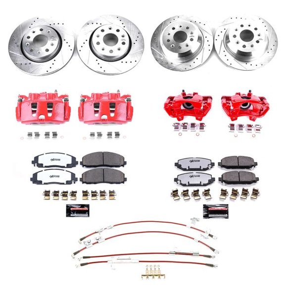 Power Stop Big Brake Kit Power Stop  Big Brake Kit for 18-23 Jeep Wrangler JL