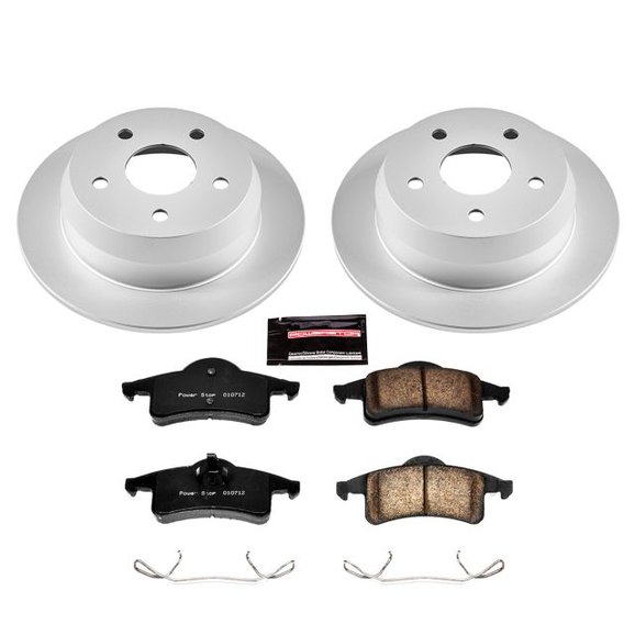 Power Stop Rear Z17 Evolution Geomet Coated Brake Kit Power Stop CRK2151 Rear Z17 Evolution Geomet Coated Brake Kit for 90-04 Jeep Grand Cherokee WJ