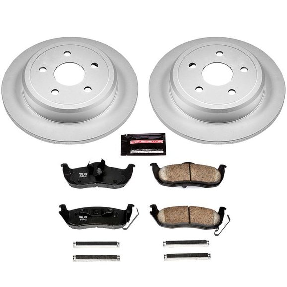Power Stop Rear Z17 Evolution Geomet Coated Brake Kit Power Stop CRK2221 Rear Z17 Evolution Geomet Coated Brake Kit for 06-10 Jeep Commander XK & 05-10 Jeep Grand Cherokee WK