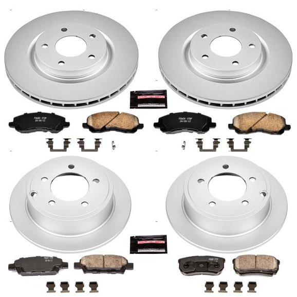 Power Stop Front & Rear Z17 Evolution Geomet Coated Brake Kit Power Stop CRK2840 Front & Rear Z17 Evolution Geomet Coated Brake Kit For 07-17 Jeep Compass & Jeep Patriot MK