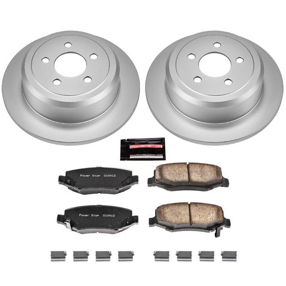 Power Stop Rear Z17 Evolution Geomet Coated Brake Kit Power Stop CRK3046 Rear Z17 Evolution Geomet Coated Brake Kit for 08-12 Jeep Liberty KK
