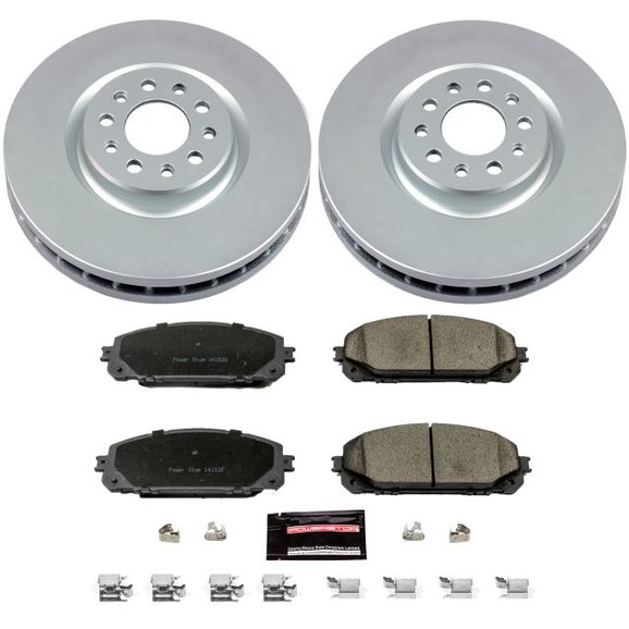 Power Stop Front Z17 Evolution Geomet Coated Brake Kit Power Stop Front Z17 Evolution Geomet Coated Brake Kit for 14-16 Jeep Cherokee KL with Dual Piston Front Calipers