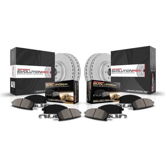 Power Stop Front & Rear Z17 Evolution Geomet Coated Brake Kit for 1820 Jeep Wrangler JL Quadratec