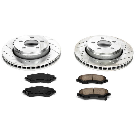 Power Stop Front Z23 Evolution Sport Performance 1-Click Brake Kit Power Stop K1631 Front Z23 Evolution Sport Performance 1-Click Brake Kit for 08-12 Jeep Liberty KK