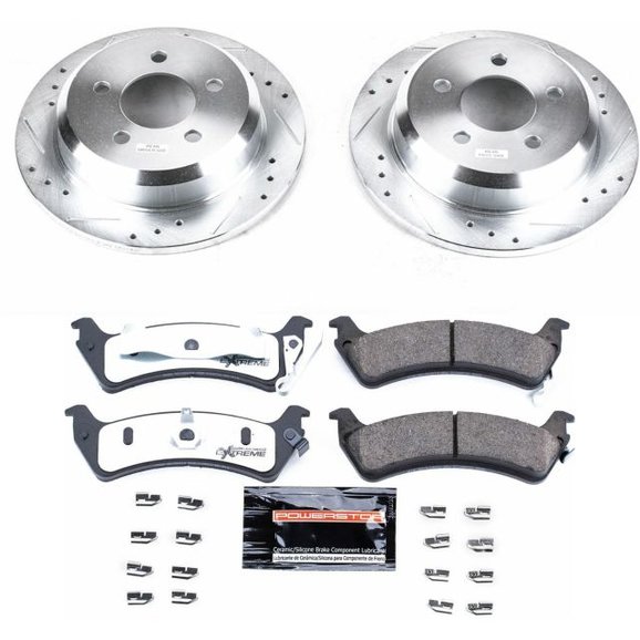 Power Stop Rear Z36 Extreme Performance Truck & Tow Brake Kit Power Stop K2131-36 Rear Z36 Extreme Performance Truck & Tow Brake Kit for 93-98 Jeep Grand Cherokee ZJ