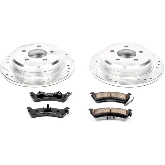 Power Stop Rear Z23 Evolution Sport Performance 1-Click Brake Kit Power Stop K2131 Rear Z23 Evolution Sport Performance 1-Click Brake Kit for 93-98 Jeep Grand Cherokee ZJ