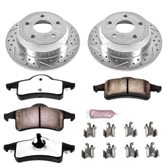 Power Stop Rear Z36 Extreme Performance Truck & Tow Brake Kit Power Stop K2151-36 Rear Z36 Extreme Performance Truck & Tow Brake Kit for 99-04 Jeep Grand Cherokee WJ
