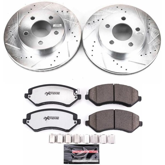 Power Stop Front Z36 Extreme Truck and Tow Brake Kit Power Stop K2160-36 Front Z36 Extreme Truck and Tow Brake Kit for 02-07 Jeep Liberty KJ