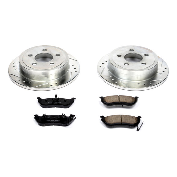 Power Stop Rear Z23 Evolution Sport Performance 1-Click Brake Kit Power Stop K2197 Rear Z23 Evolution Sport Performance 1-Click Brake Kit for 03-07 Jeep Liberty KJ, Wrangler TJ & Unlimited