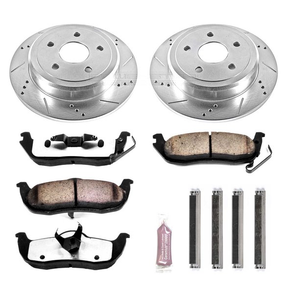 Power Stop Rear Z36 Extreme Performance Truck & Tow Brake Kit Power Stop K2221-36 Rear Z36 Extreme Performance Truck & Tow Brake Kit for 05-10 Jeep Grand Cherokee WK2 & Commander XK