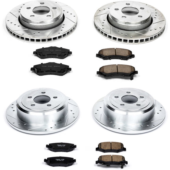 Power Stop Front & Rear Z23 Evolution Sport Performance 1-Click Brake Kit Power Stop K2832 Front & Rear Z23 Evolution Sport Performance 1-Click Brake Kit for 08-12 Jeep Liberty KK