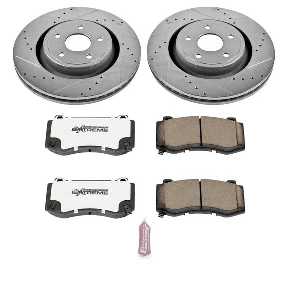 Power Stop Front Z26 Street Warrior Performance Brake Kit Power Stop K2924-26 Front Z26 Street Warrior Performance Brake Kit for 06-10 Jeep Grand Cherokee WK