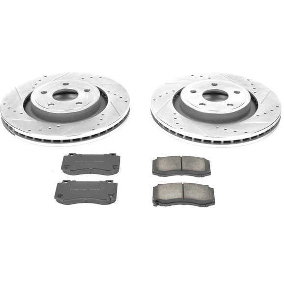 Power Stop Front Z23 Evolution Sport Performance 1-Click Brake Kit Power Stop K2924 Front Z23 Evolution Sport Performance 1-Click Brake Kit for 06-10 Jeep Grand Cherokee WK SRT8