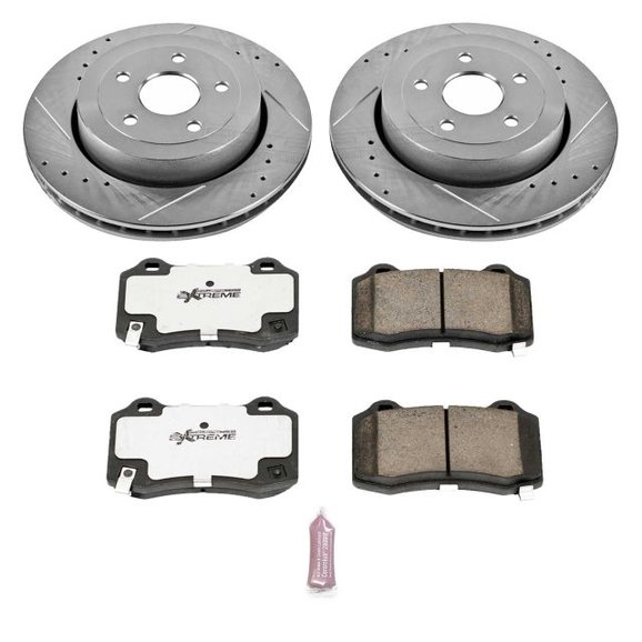 Power Stop K1383-26 Front & Rear Z26 Street Warrior Brake Kit Ford