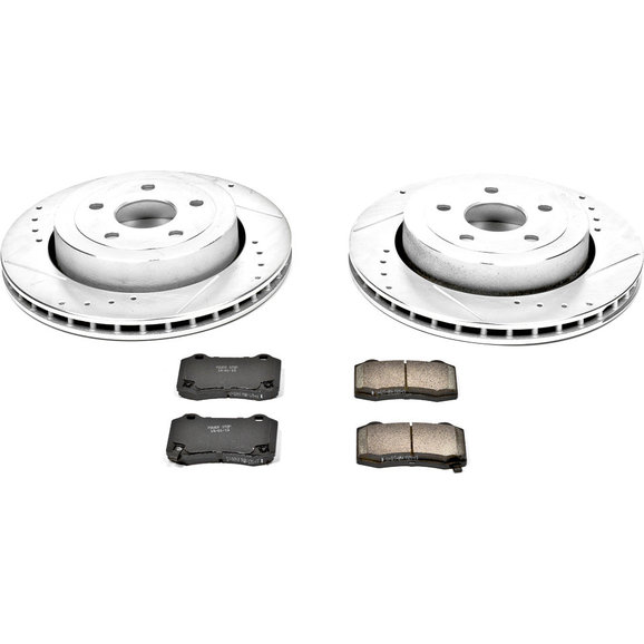Power Stop Rear Z23 Evolution Sport Performance 1-Click Brake Kit Power Stop K2949 Rear Z23 Evolution Sport Performance 1-Click Brake Kit for 06-10 Jeep Grand Cherokee WK SRT8