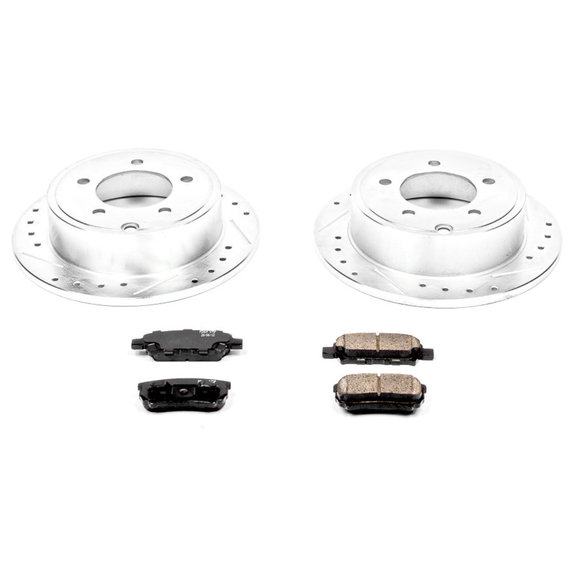 Power Stop Rear Z23 Evolution Sport Performance 1-Click Brake Kit Power Stop K3033 Rear Z23 Evolution Sport Performance 1-Click Brake Kit for 07-13 Jeep Compass & Patriot MK