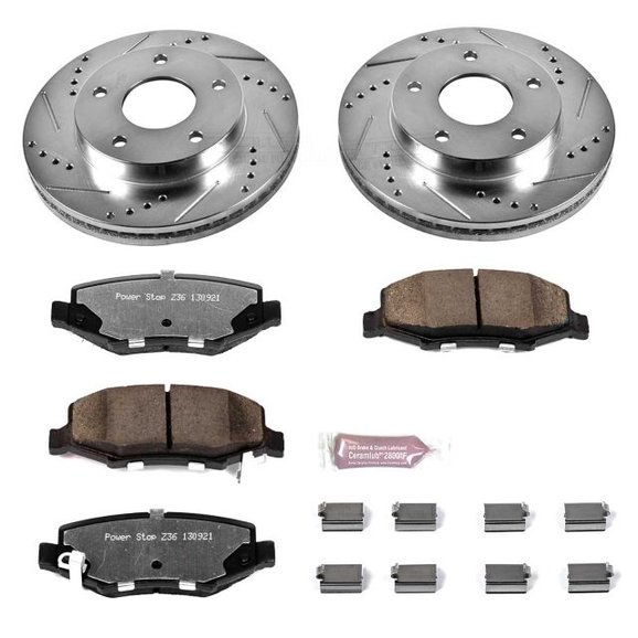 Power Stop Rear Z36 Extreme Performance Truck & Tow Brake Kit Power Stop K3046-36 Rear Z36 Extreme Performance Truck & Tow Brake Kit for 08-12 Jeep Liberty KK