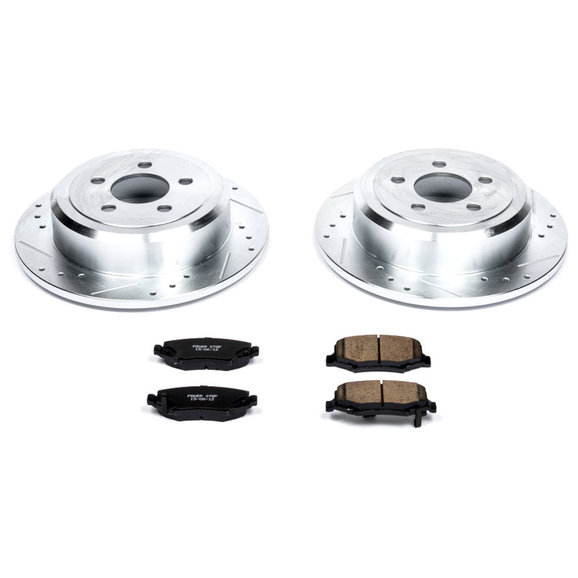 Power Stop Rear Z23 Evolution Sport Performance 1-Click Brake Kit Power Stop K3046 Rear Z23 Evolution Sport Performance 1-Click Brake Kit for 08-12 Jeep Liberty KK