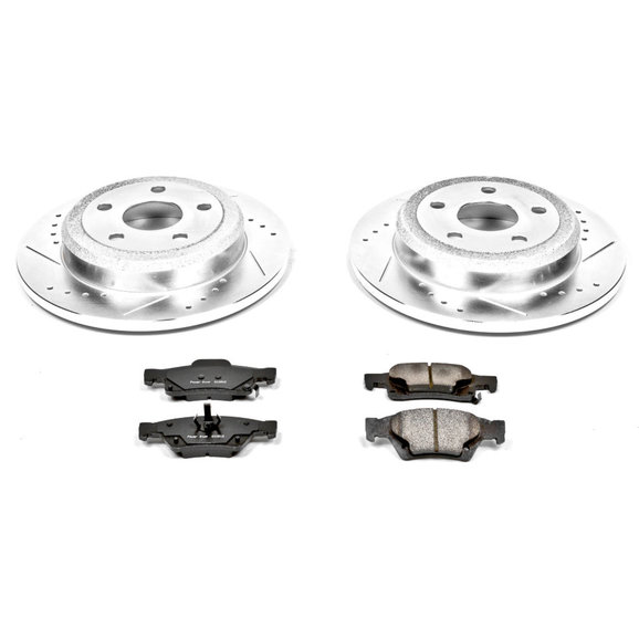 Power Stop Rear Z23 Evolution Sport Performance 1-Click Brake Kit Power Stop K5950 Rear Z23 Evolution Sport Performance 1-Click Brake Kit for 11-14 Jeep Grand Cherokee WK2
