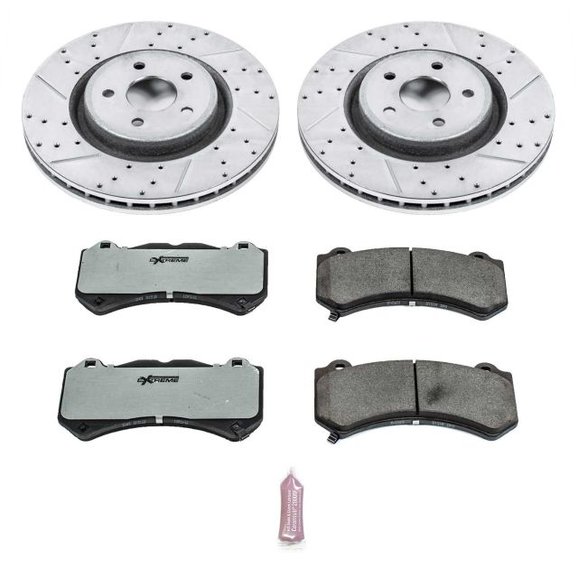 Power Stop Front Z26 Street Warrior Performance Brake Kit Power Stop K5957-26 Front Z26 Street Warrior Performance Brake Kit for 12-18 Grand Cherokee WK