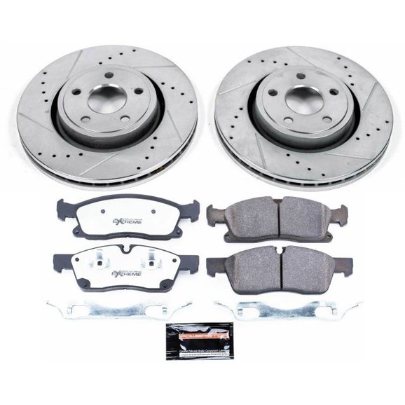 Power Stop Front Z36 Extreme Performance Truck & Tow Brake Kit Power Stop K6536-36 Front Z36 Extreme Performance Truck & Tow Brake Kit for 13-15 Jeep Grand Cherokee WK