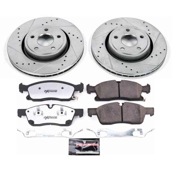 Power Stop Front Z36 Extreme Performance Truck & Tow Brake Kit Power Stop K7133-36 Front Z36 Extreme Performance Truck & Tow Brake Kit for 16-18 Jeep Grand Cherokee WK