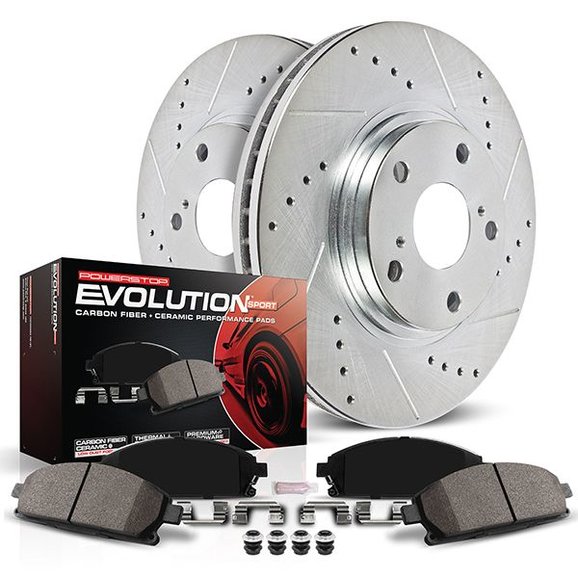 Power Stop  Rear Z23 Evolution Sport Upgrade Brake Kit for 18-20 Jeep Wrangler JL