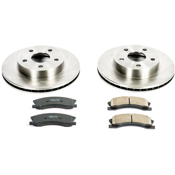 Power Stop Front Z16 Autospecialty Daily Driver OE Brake Kit Power Stop KOE2149 Front Z16 Autospecialty Daily Driver OE Brake Kit for 99-04 Jeep Grand Cherokee WJ with Akebono Calipers