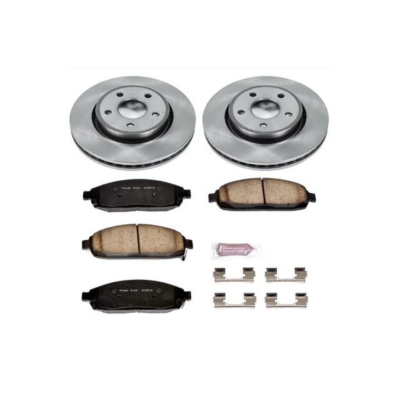 Power Stop Front Z16 Autospecialty Daily Driver OE Brake Kit Power Stop KOE2219 Front Z16 Autospecialty Daily Driver OE Brake Kit for 05-10 Jeep Grand Cherokee WK & Commander XK