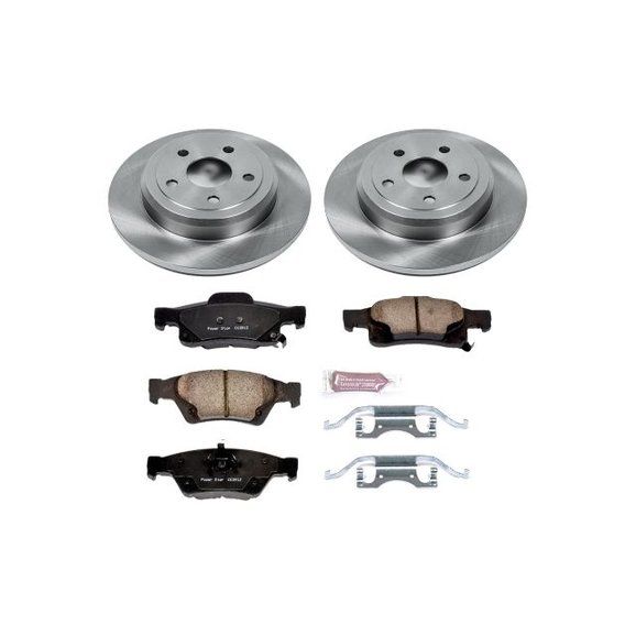 Power Stop Rear Z16 Autospecialty Daily Driver OE Brake Kit Power Stop KOE5950 Rear Z16 Autospecialty Daily Driver OE Brake Kit for 11-15 Jeep Grand Cherokee WK2