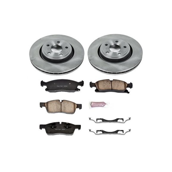 Power Stop Front Z16 Autospecialty Daily Driver OE Brake Kit Power Stop KOE5954 Front Z16 Autospecialty Daily Driver OE Brake Kit for 11-15 Jeep Grand Cherokee WK2 with Vented Rear Rotors