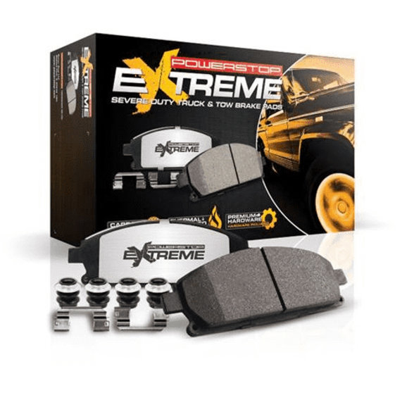Power Stop Extreme Duty Truck And Tow Front Brake Pads w/Hardware Power Stop Z36-1629 Extreme Duty Truck And Tow Front Brake Pads w/Hardware for 14-15 Jeep Grand Cherokee WK2