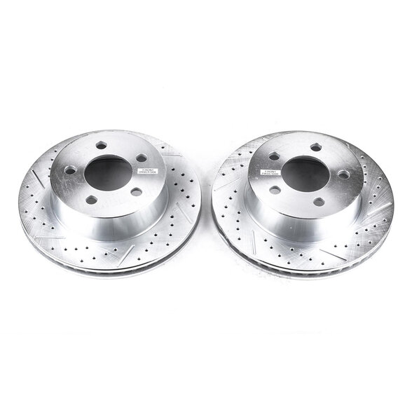 PowerStop Evolution Drilled, Slotted & Zinc Plated PowerStop Evolution Drilled, Slotted & Zinc Plated for 99-06 Jeep Wrangler TJ & 99-01 Cherokee XJ